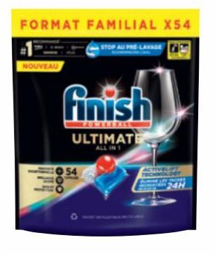 TABLETTE LAVE-VAISSELLE ULTIMATE FORMAT FAMILIAL X54 (b) FINISH