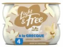 yaourt à la grecque à la vanille light & free