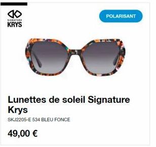 lunettes de soleil Signature