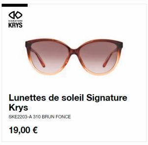 lunettes de soleil Signature