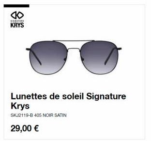 lunettes de soleil Signature