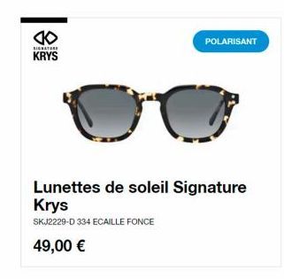 lunettes de soleil Signature