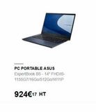 PC PORTABLE ASUS ExpertBook B5-14" FHD/15-1155G7/16Go/512Go/W11P  924€17 HT  offre sur Grosbill