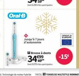 brosse à dents oral-b