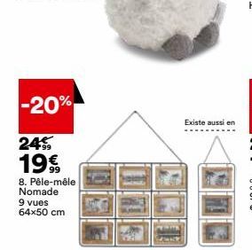 -20%  24% 19€  8. Pêle-mêle Nomade  9 vues 64x50 cm  Existe aussi en 