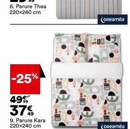 -25%  49% 37€  9. Parure Kara 220x240 cm  (Dreamea  (Dreamea 