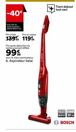 aspirateur balai Bosch