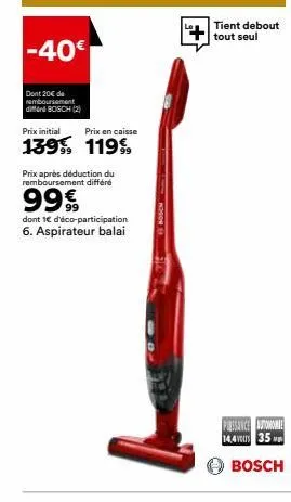 aspirateur balai bosch