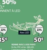 22%  Avec LED  50€  23% 