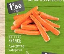 1,00  LE NO  ORIGINE FRANCE  CAROTTE Catégorie 