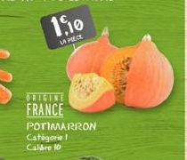 ORIGINE FRANCE  POTIMARRON Catégorie I Caldre 10 