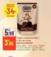 truffes au chocolat Nestlé