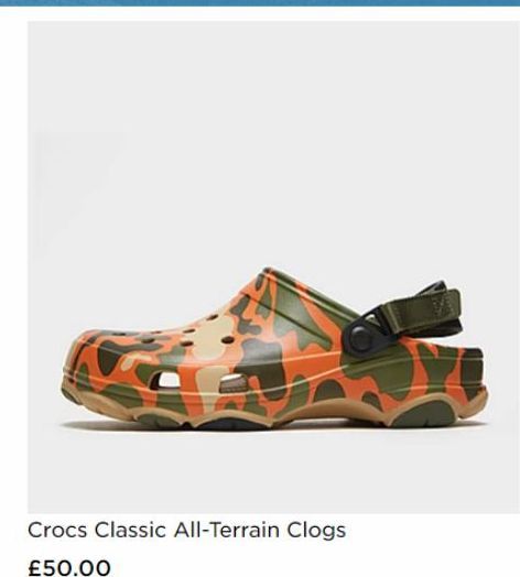 Crocs Classic All-Terrain Clogs  £50.00 
