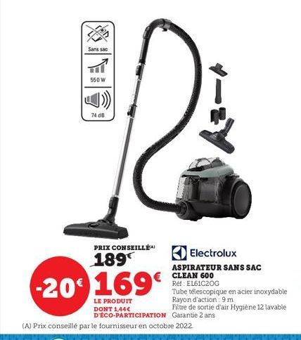 aspirateur sans sac Electrolux