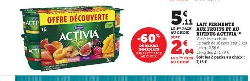 soldes Activia