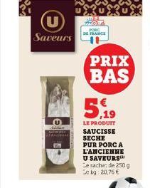 saucisse sèche 