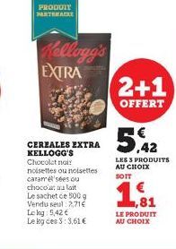 chocolat au lait Kellogg's