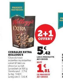 chocolat au lait Kellogg's