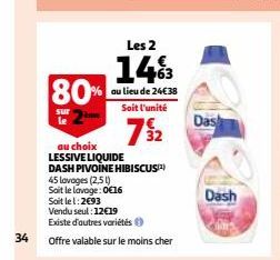 lessive liquide Dash