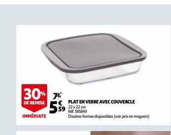 plat en verre 