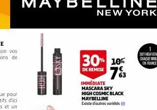 nibh  lich  lisky  30% 10% 763  de remise  immédiate mascara sky high cosmic black maybelline existe d'autres variétés (1) 