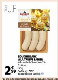 boudin blanc Saint Jean