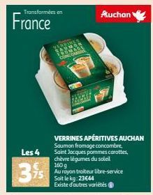 Transformées en  France  CONC  Les 4  395  Auchan 