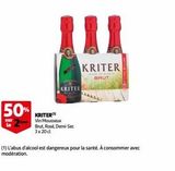 Vin mousseux Kriter offre sur Auchan