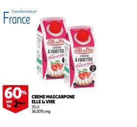 crème à fouetter Elle & Vire