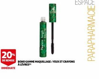 Pegaties! Plestare hingle  20.00  20%  DE REMISE BOHO GAMME MAQUILLAGE: YEUX ET CRAYONS À LÈVRES  IMMÉDIATE  PARAPHARMACIES 