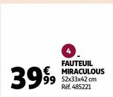 FAUTEUIL MIRACULOUS  offre à 39,99€ sur Auchan