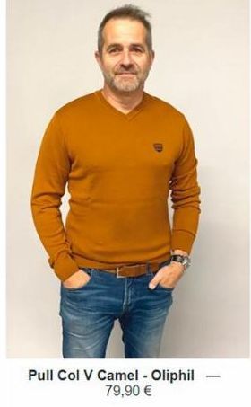 Pull Col V Camel - Oliphil 79,90 €  - 