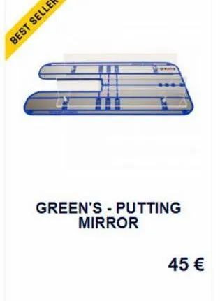 green's - putting mirror  45 € 