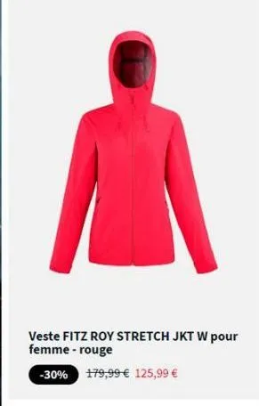 veste fitz roy stretch jkt w pour femme-rouge  -30% 179,99 € 125,99 €  