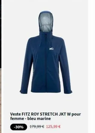 veste fitz roy stretch jkt w pour femme-bleu marine  -30% 179,99 € 125,99 € 