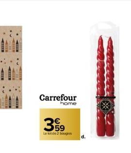 bougies Carrefour