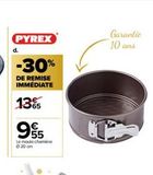 PYREX  -30%  DE REMISE IMMÉDIATE  135  €  95  Le moule cham © 20 cm  Garantie  10 and  offre sur Carrefour Drive