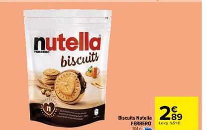 biscuits Nutella