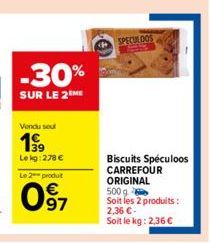 spéculoos Carrefour