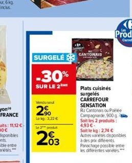 plats cuisinés Carrefour