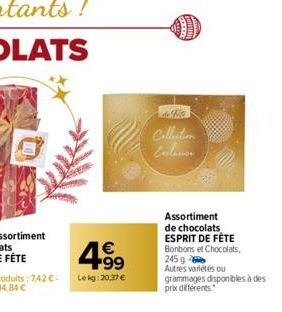 € +99  Le kg: 20.37 €  HARDY  Collection Entenor  Assortiment de chocolats ESPRIT DE FÊTE Bonbons et Chocolats, 245 g Autres variétés ou  grammages disponibles à des prix différents 