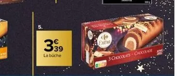 5.  339  la büche  scrate  p extra  3 chocolats-chocolade 