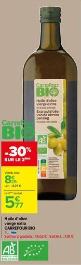 huile d'olive vierge Carrefour