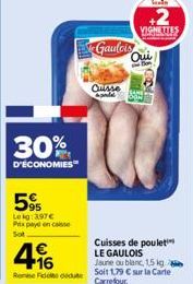 cuisses de poulet Le gaulois