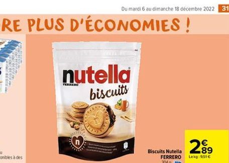 biscuits Nutella