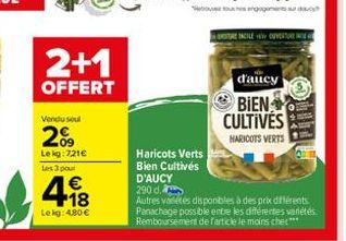 haricots verts D'aucy