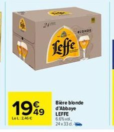 bière blonde Leffe