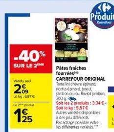 pâtes fraîches Carrefour