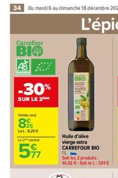 huile d'olive vierge Carrefour