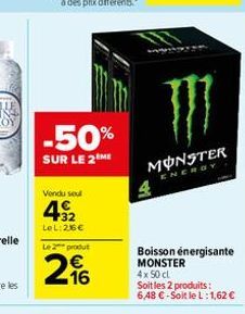 boisson énergétique Monster